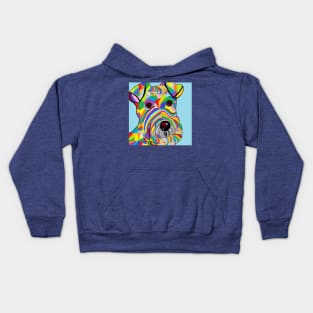 Colorful Wire Hair Fox Terrier Kids Hoodie